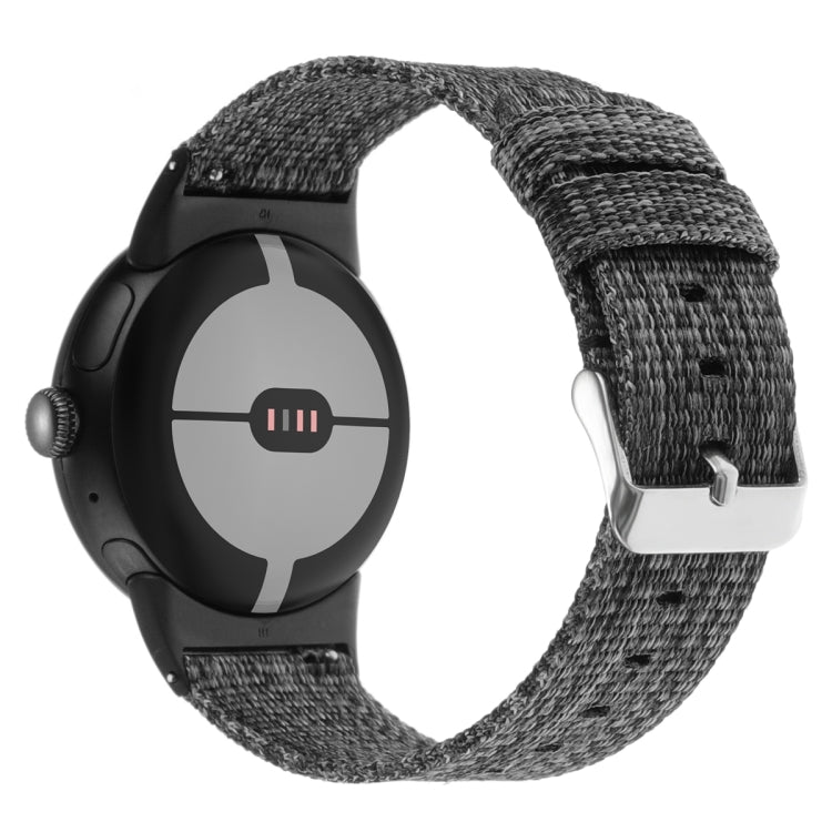 For Google Pixel Watch 2 / Pixel Watch Nylon Canvas Watch Band(Grey) - free shipping - PMc TechLife - Order now!