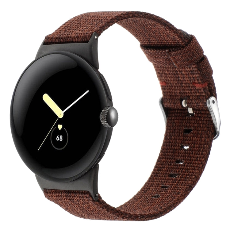 For Google Pixel Watch 2 / Pixel Watch Nylon Canvas Watch Band(Wine Red) - free shipping - PMc TechLife - Order now!
