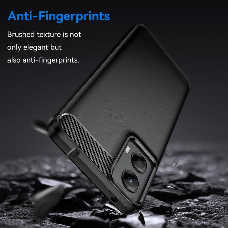 For Motorola Moto G 5G 2024 Brushed Texture Carbon Fiber TPU Phone Case(Black) - Motorola Cases by PMC Jewellery | Online Shopping South Africa | PMC Jewellery | Buy Now Pay Later Mobicred