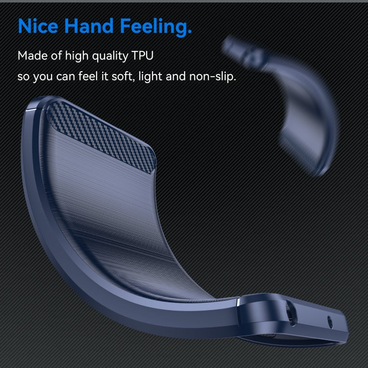 For Motorola Edge 50 Ultra Carbon Fiber Brushed Texture TPU Phone Case(Blue) - free shipping - PMC TechLife - Order now!