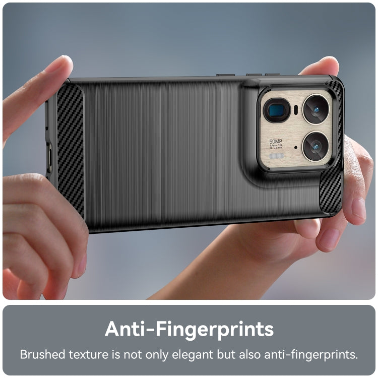 For Motorola Moto X50 Ultra Carbon Fiber Brushed Texture TPU Phone Case(Black) - free shipping - PMC TechLife - Order now!