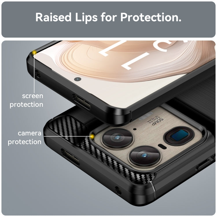 For Motorola Moto X50 Ultra Carbon Fiber Brushed Texture TPU Phone Case(Black) - free shipping - PMC TechLife - Order now!
