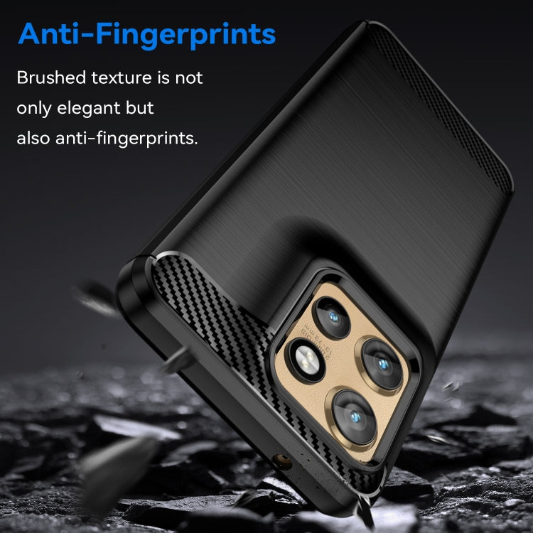 For Motorola Edge 50 Neo Carbon Fiber Brushed Texture TPU Phone Case(Black) - free shipping - PMC TechLife - Order now!