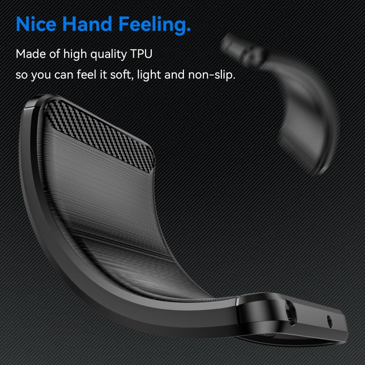 For Motorola Edge 50 Neo Carbon Fiber Brushed Texture TPU Phone Case(Black) - free shipping - PMC TechLife - Order now!