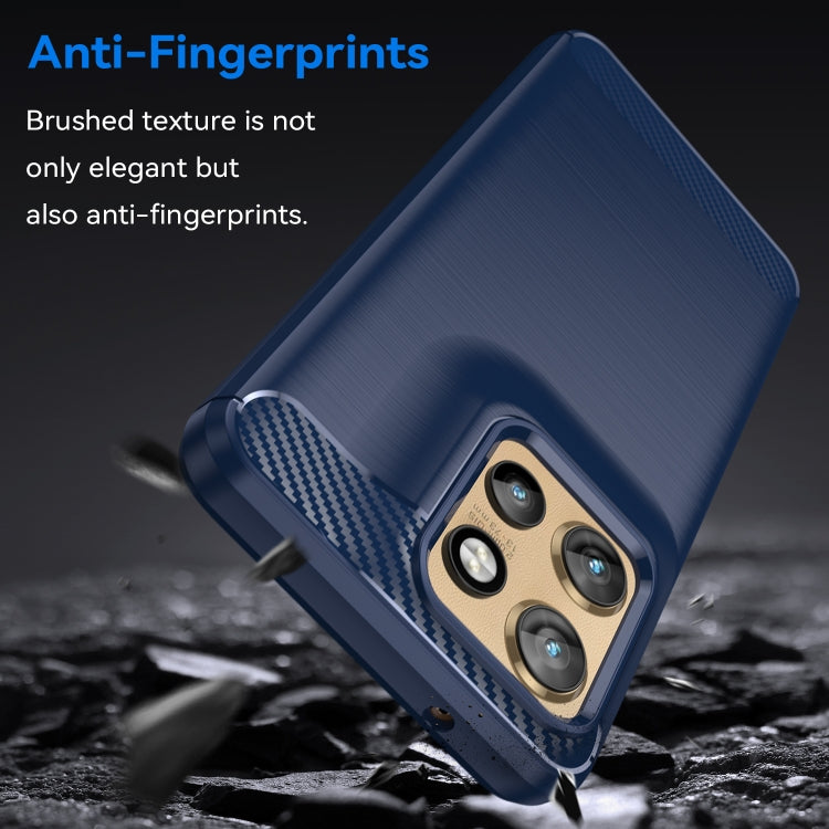 For Motorola Moto S50 Carbon Fiber Brushed Texture TPU Phone Case(Blue) - free shipping - PMC TechLife - Order now!