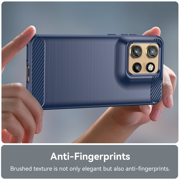 For Motorola Moto S50 Carbon Fiber Brushed Texture TPU Phone Case(Blue) - free shipping - PMC TechLife - Order now!