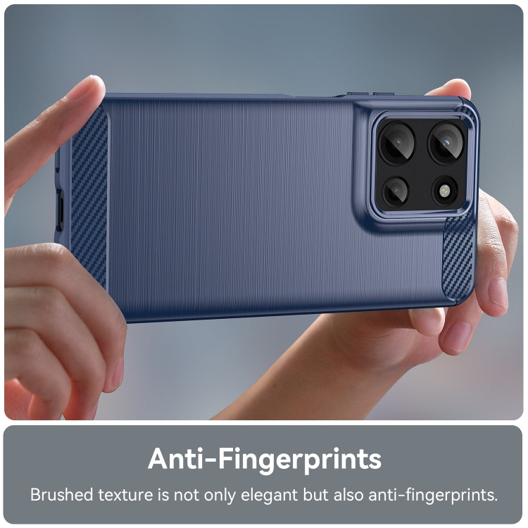 For Motorola Moto G Play 2025 Carbon Fiber Brushed Texture TPU Phone Case(Blue) - free shipping - PMC TechLife - Order now!