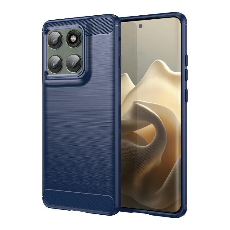 For Motorola Edge 5G 2025 Carbon Fiber Brushed Texture TPU Phone Case(Blue) - free shipping - PMC TechLife - Order now!