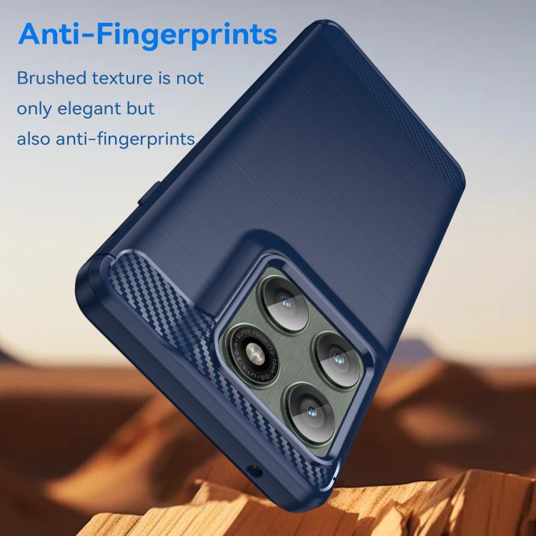 For Motorola Edge 5G 2025 Carbon Fiber Brushed Texture TPU Phone Case(Blue) - free shipping - PMC TechLife - Order now!