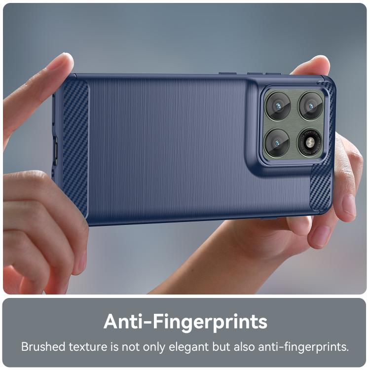 For Motorola Edge 5G 2025 Carbon Fiber Brushed Texture TPU Phone Case(Blue) - free shipping - PMC TechLife - Order now!