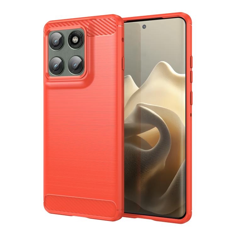For Motorola Edge 60 Pro Carbon Fiber Brushed Texture TPU Phone Case(Red) - free shipping - PMC TechLife - Order now!