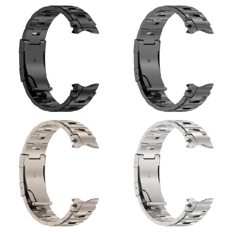 For Samsung Galaxy Watch6/6 Classic/5/5 Pro Button Style Titanium Steel Metal Watch Band(Titanium Color) - free shipping - PMC TechLife - Order now!
