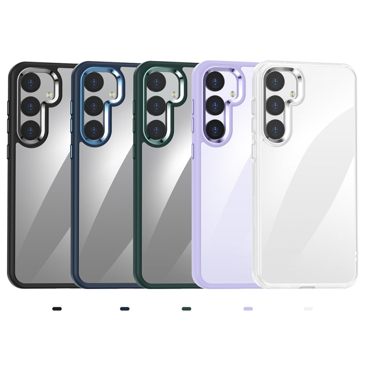 For Samsung Galaxy S25 5G Anti-fingerprint Highly Transparent PC Phone Case(Purple) - Galaxy S25 5G Cases by PMC Jewellery | Online Shopping South Africa | PMC Jewellery | Buy Now Pay Later Mobicred