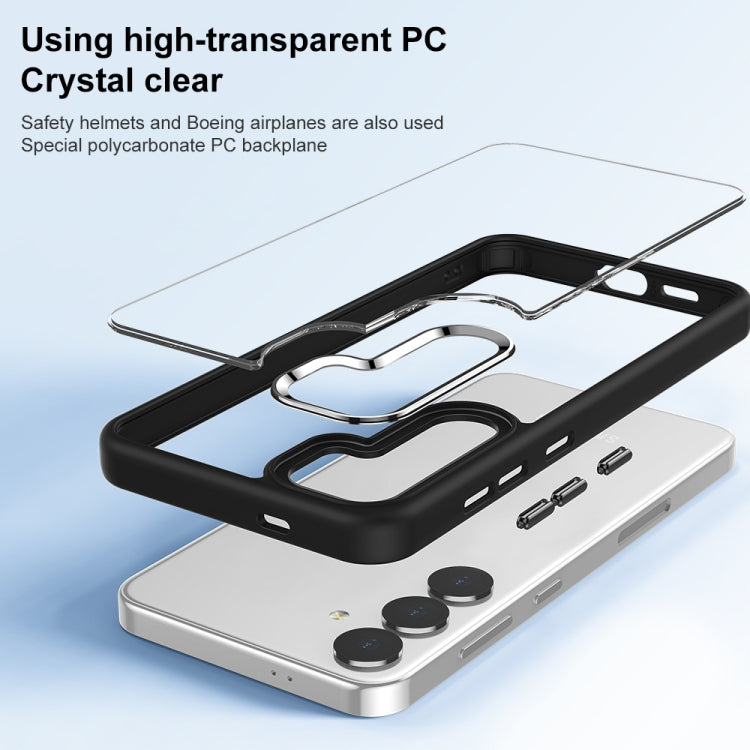 For Samsung Galaxy S25 Ultra 5G Anti-fingerprint Highly Transparent PC Phone Case(Blue) - Galaxy S25 Ultra 5G Cases by PMC Jewellery | Online Shopping South Africa | PMC Jewellery | Buy Now Pay Later Mobicred