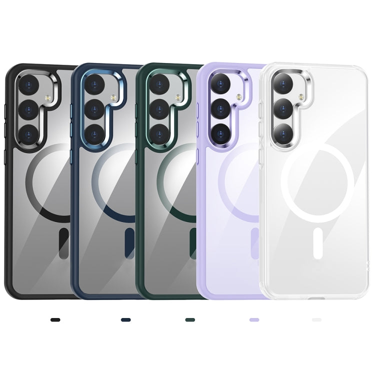 For Samsung Galaxy S25+ 5G MagSafe Anti-fingerprint Highly Transparent PC Phone Case(Black) - Galaxy S25+ 5G Cases by PMC Jewellery | Online Shopping South Africa | PMC Jewellery | Buy Now Pay Later Mobicred