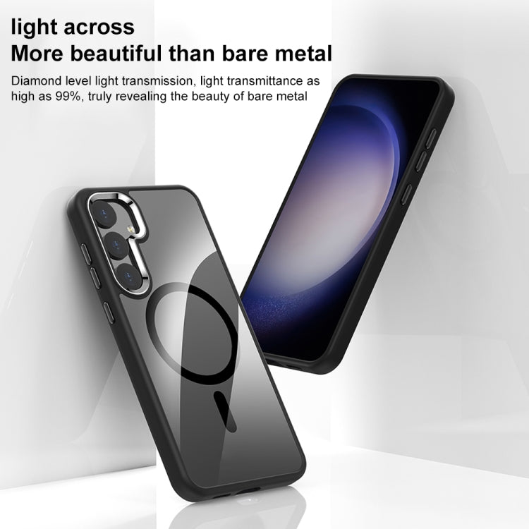 For Samsung Galaxy S25 5G MagSafe Anti-fingerprint Highly Transparent PC Phone Case(Blue) - Galaxy S25 5G Cases by PMC Jewellery | Online Shopping South Africa | PMC Jewellery | Buy Now Pay Later Mobicred