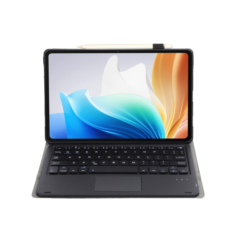 For OnePlus Pad Go / OPPO Pad Air2 / Neo OP14-A TPU Ultra-thin Detachable Bluetooth Keyboard Leather Case with Touchpad(Black) - OPPO Keyboard by PMC TechLife | Online Shopping South Africa | PMC TechLife | Buy Now Pay Later Mobicred