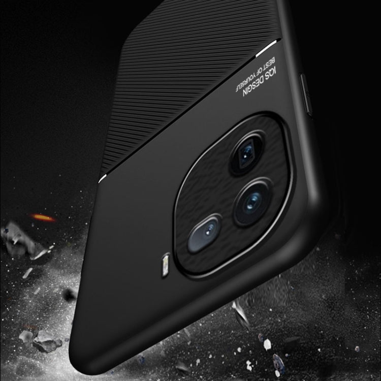For vivo iQOO 12 Pro Classic Tilt Strip Grain Magnetic Shockproof PC + TPU Phone Case(Black) - iQOO 12 Pro Cases by PMC TechLife | Online Shopping South Africa | PMC TechLife