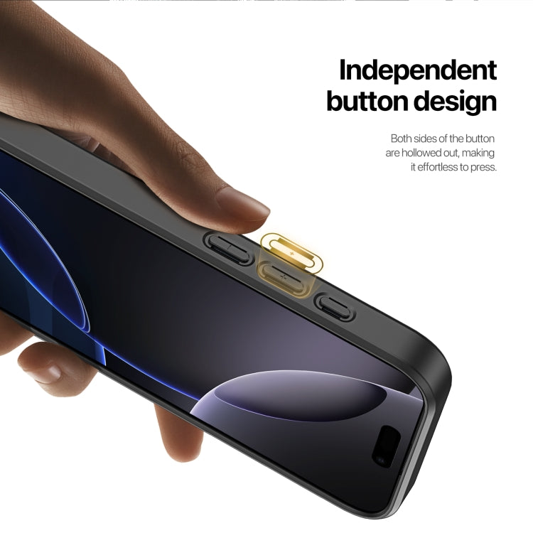 For iPhone 16 Pro DUX DUCIS Rafi II Series MagSafe Magnetic Holder RFID Phone Case(Black) - free shipping - PMC Jewellery - Order now!