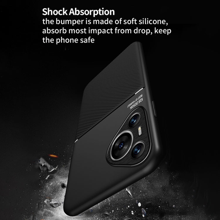 For Huawei Pura 70 Classic Tilt Strip Grain Magnetic PC Hybrid TPU Phone Case(Black) - free shipping - PMC Jewellery - Order now!