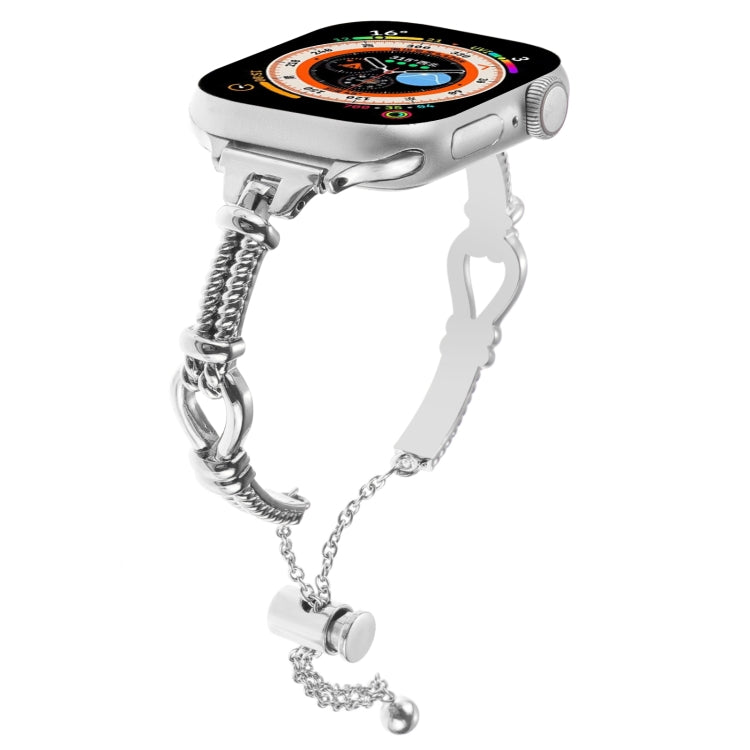 For Apple Watch Series 6 40mm Twist Metal Bracelet Chain Watch Band(Silver) - free shipping - PMC TechLife - Order now!