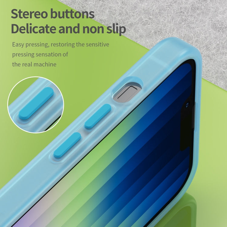 For iPhone 16e MagSafe Frosted Translucent TPU + PC Full Coverage Phone Case(Blue) - iPhone 16e Cases by PMC TechLife | Online Shopping South Africa | PMC TechLife | Buy Now Pay Later Mobicred