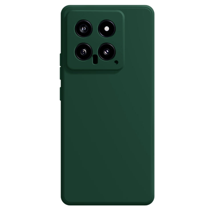 For Xiaomi 14 Imitation Liquid Silicone Phone Case(Dark Green) - 14 Cases by PMC TechLife | Online Shopping South Africa | PMC TechLife