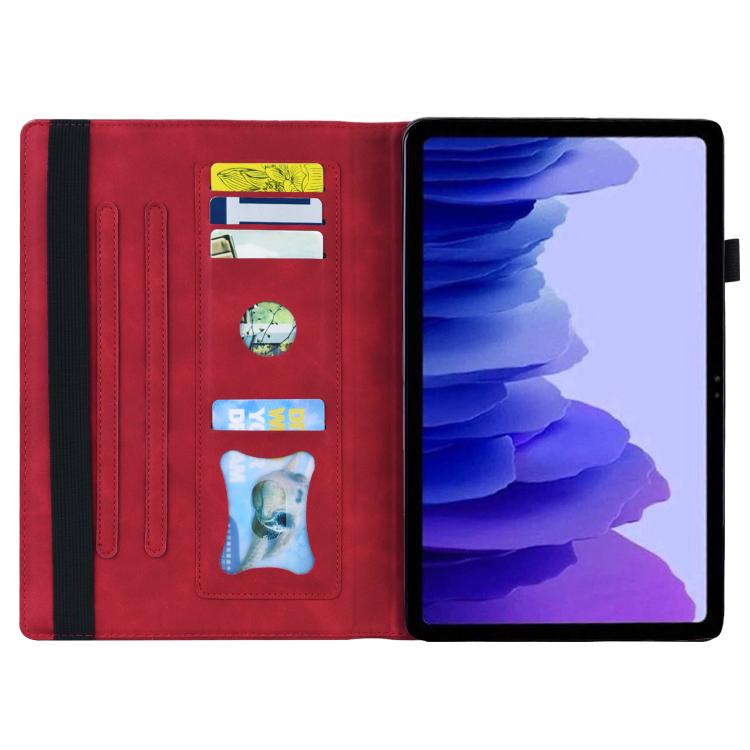 For Honor Pad V9 Splicing Shockproof Leather Tablet Case(Red) - Honor by PMC TechLife | Online Shopping South Africa | PMC TechLife | Buy Now Pay Later Mobicred