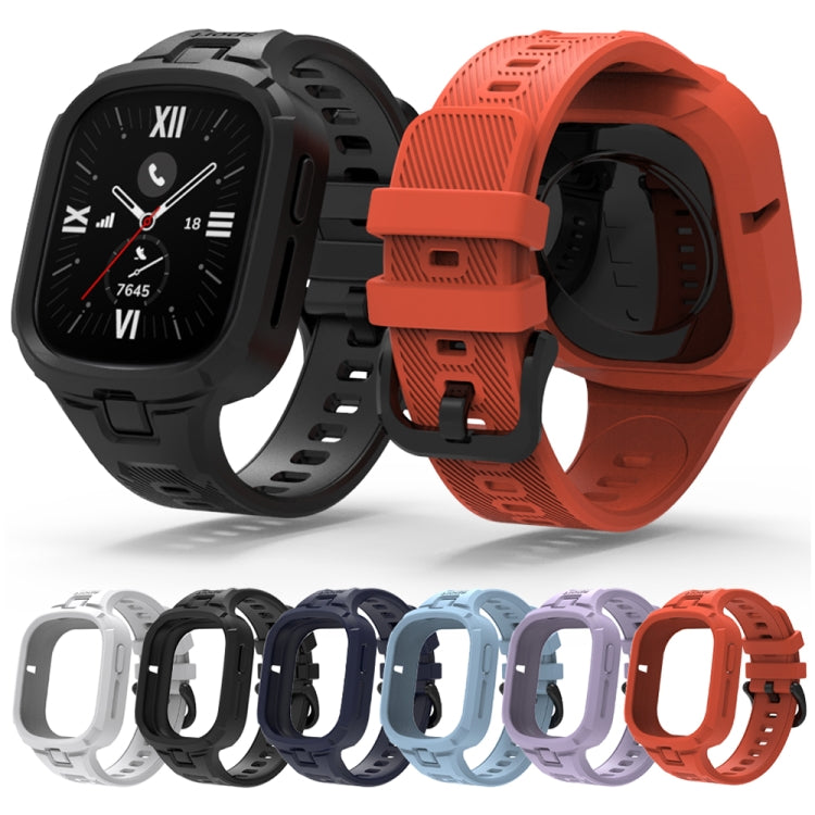For Honor Watch 4 Solid Color Integrated TPU Watch Band(Light Purple) - Watch Bands by PMC TechLife | Online Shopping South Africa | PMC TechLife | Buy Now Pay Later Mobicred