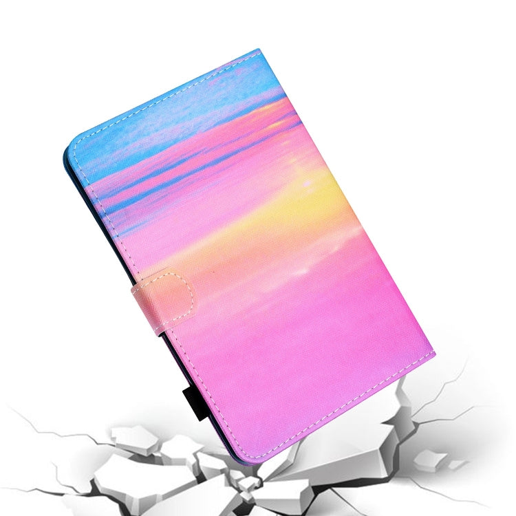 For Lenovo Tab P12 2023 / TB370FU Coloured Drawing Stitching Smart Leather Tablet Case(Sunrise) - Lenovo by PMC TechLife | Online Shopping South Africa | PMC TechLife | Buy Now Pay Later Mobicred