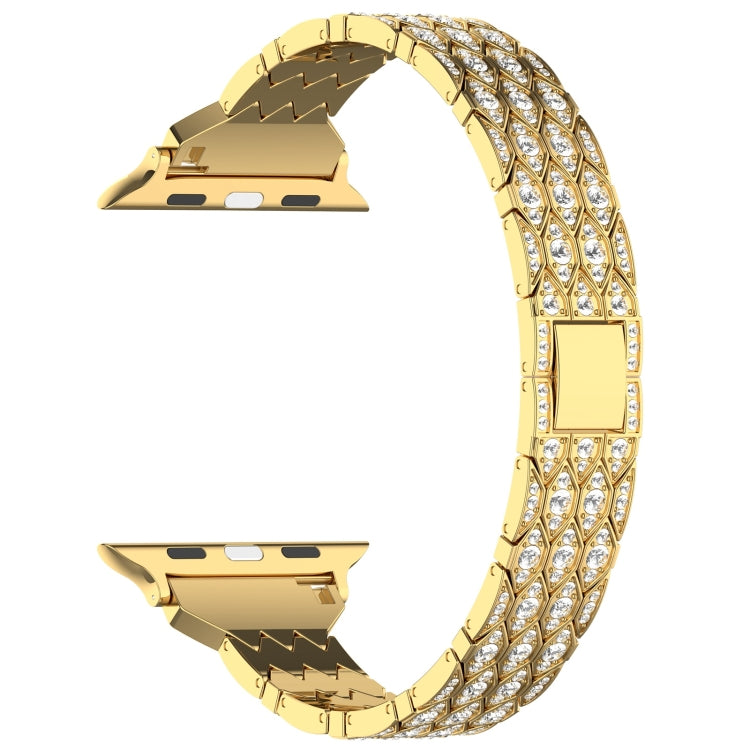 For Apple Watch SE 40mm Devil Eye Diamond Bracelet Metal Watch Band(Gold) - free shipping - PMC TechLife - Order now!