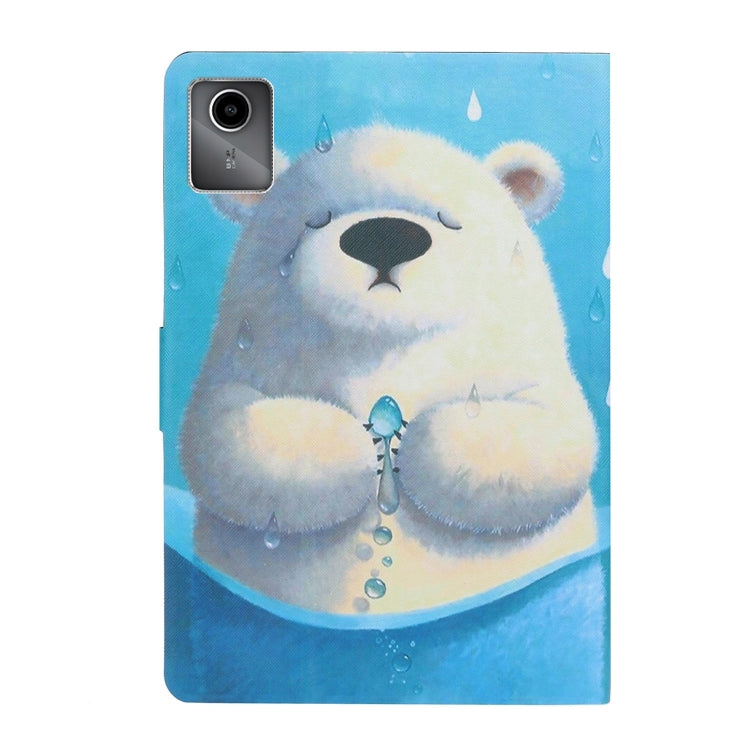 For Lenovo Tab M11/ Xiaoxin Pad 11 2024 Voltage Coloured Drawing Smart Leather Tablet Case(Polar Bear) - Lenovo by PMC Jewellery | Online Shopping South Africa | PMC Jewellery | Buy Now Pay Later Mobicred