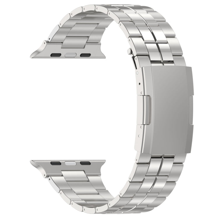 For Apple Watch Ultra 49mm Tortoise Buckle Titanium Steel Watch Band(Silver) - Watch Bands by PMC TechLife | Online Shopping South Africa | PMC TechLife