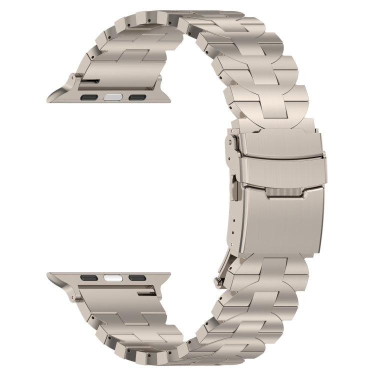 For Apple Watch Series 9 41mm Butterfly Type Titanium Steel Watch Band(Titanium) - Watch Bands by PMC TechLife | Online Shopping South Africa | PMC TechLife