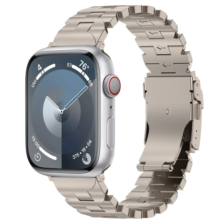 For Apple Watch Series 8 41mm Butterfly Type Titanium Steel Watch Band(Titanium) - Watch Bands by PMC TechLife | Online Shopping South Africa | PMC TechLife