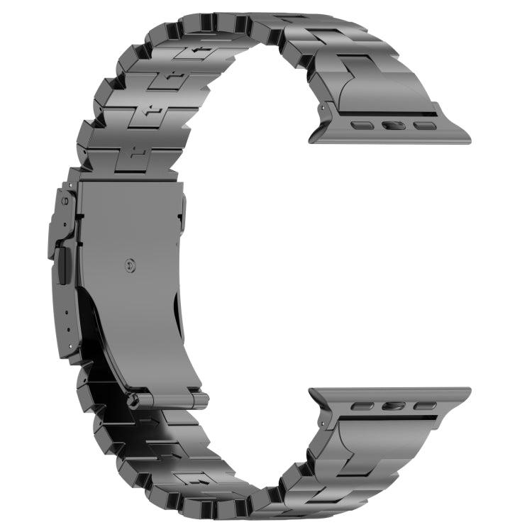 For Apple Watch SE 2022 44mm Butterfly Type Titanium Steel Watch Band(Grey) - Watch Bands by PMC TechLife | Online Shopping South Africa | PMC TechLife