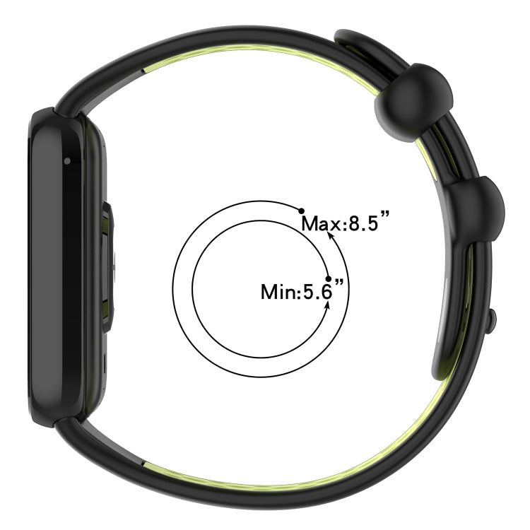 For Redmi Watch 4 Two Color Silicone Sports Watch Band(Dark Green White) - free shipping - PMC TechLife - Order now!