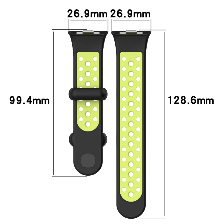 For Redmi Watch 4 Two Color Silicone Sports Watch Band(Dark Green White) - free shipping - PMC TechLife - Order now!