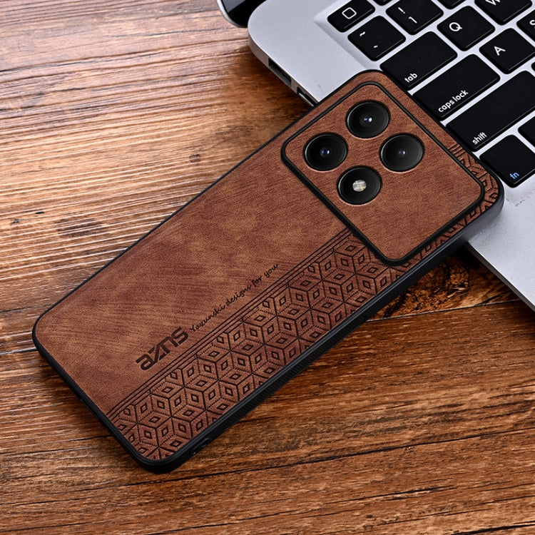 For Xiaomi Redmi K70 Pro AZNS 3D Embossed Skin Feel Phone Case(Brown) - Xiaomi Cases by AZNS | Online Shopping South Africa | PMC Jewellery | Buy Now Pay Later Mobicred