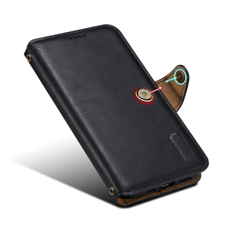 For iPhone 16 Plus Denior Cowhide Texture Wallet Style Leather Phone Case(Black) - free shipping - PMC Jewellery - Order now!