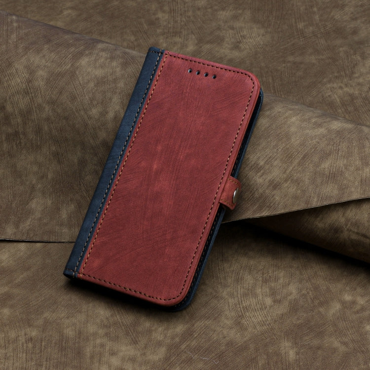 For Google Pixel 9 Side Buckle Double Fold Hand Strap Leather Phone Case(Red) - Google Cases by PMC TechLife | Online Shopping South Africa | PMC TechLife | Buy Now Pay Later Mobicred