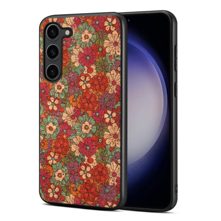 For Samsung Galaxy S24 5G Four Seasons Flower Language Series TPU Phone Case(Summer Red) - Galaxy S24 5G Cases by PMC TechLife | Online Shopping South Africa | PMC TechLife
