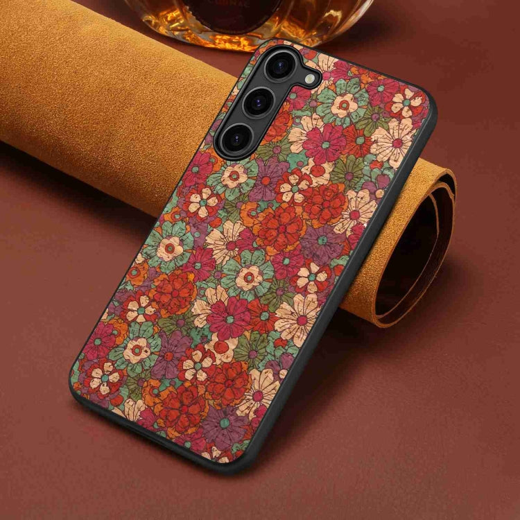 For Samsung Galaxy S24 5G Four Seasons Flower Language Series TPU Phone Case(Summer Red) - Galaxy S24 5G Cases by PMC TechLife | Online Shopping South Africa | PMC TechLife