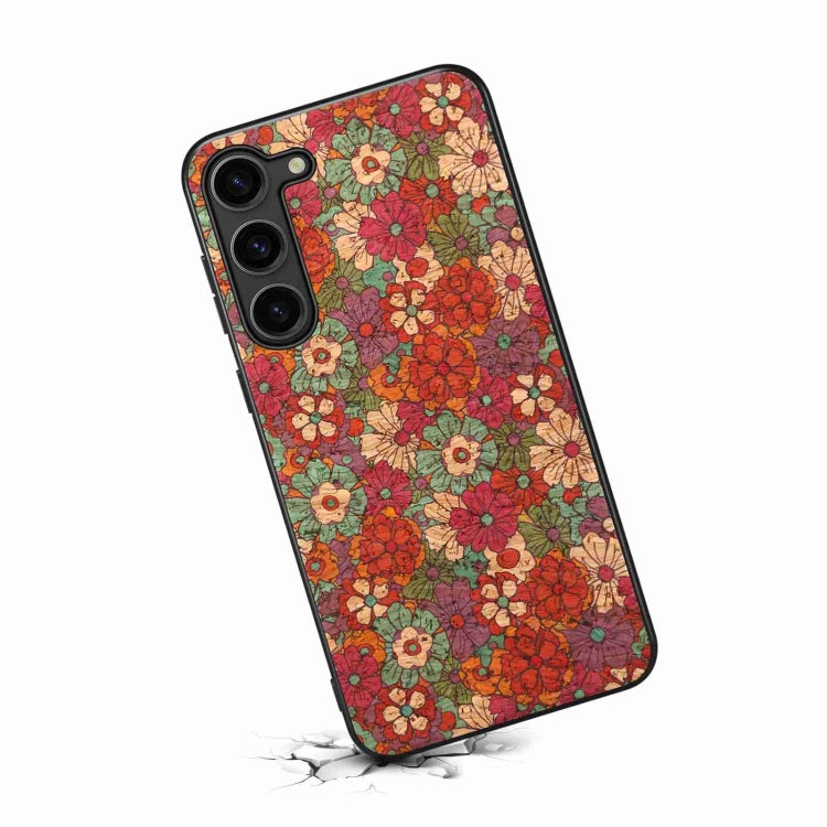 For Samsung Galaxy S24 5G Four Seasons Flower Language Series TPU Phone Case(Summer Red) - Galaxy S24 5G Cases by PMC TechLife | Online Shopping South Africa | PMC TechLife