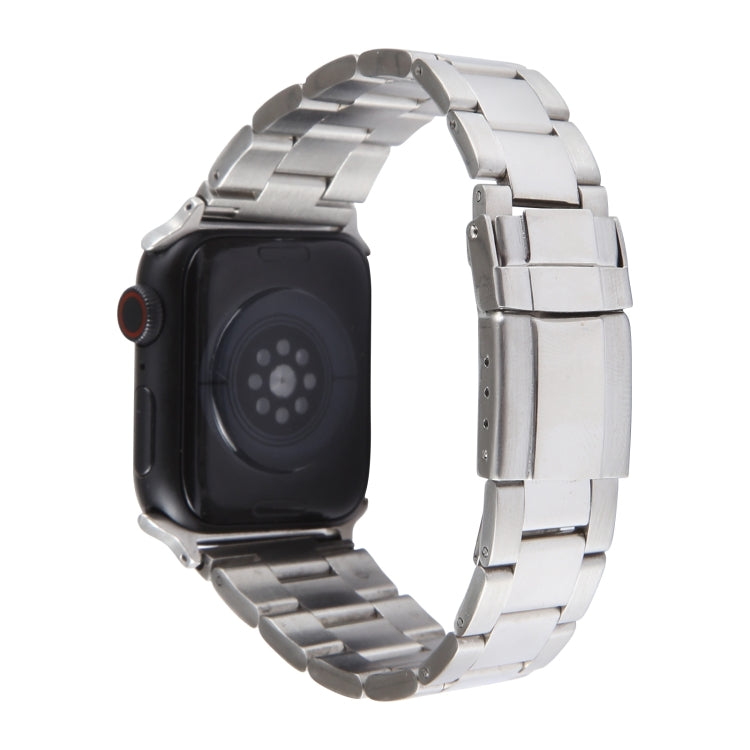 For Apple Watch Series 5 40mm Three-Bead Stainless Steel Watch Band(Silver) - free shipping - PMC TechLife - Order now!