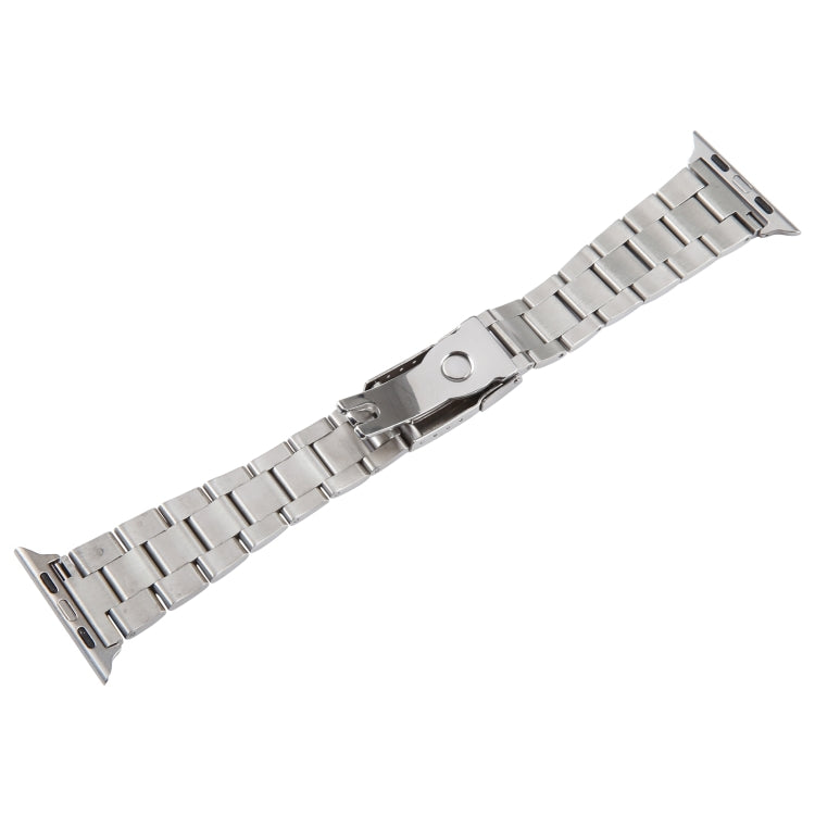 For Apple Watch Series 5 40mm Three-Bead Stainless Steel Watch Band(Silver) - free shipping - PMC TechLife - Order now!