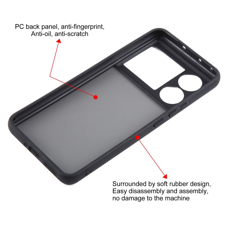 For Realme GT5 Matte Black TPU + PC Phone Case - free shipping - PMC TechLife - Order now!