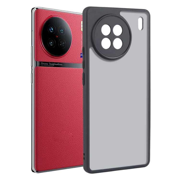 For vivo X90 Fine Pore Matte Black TPU + PC Phone Case - vivo Cases by PMC TechLife | Online Shopping South Africa | PMC TechLife | Buy Now Pay Later Mobicred