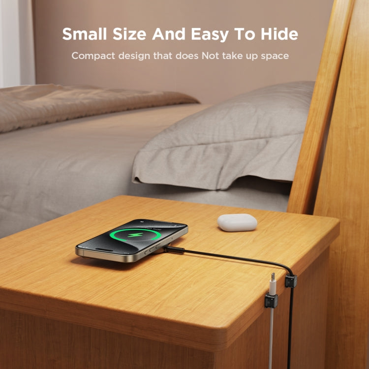 JOYROOM JR-ZS368 Magnetic Data Cable Organizing Bracket(Black) - Cable Organizer by JOYROOM | Online Shopping South Africa | PMC TechLife | Buy Now Pay Later Mobicred