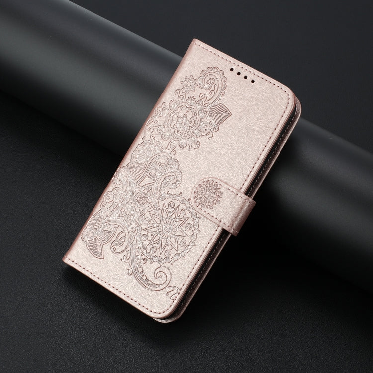 For Google Pixel 9 Pro Datura Flower Embossed Flip Leather Phone Case(Rose Gold) - free shipping - PMC TechLife - Order now!